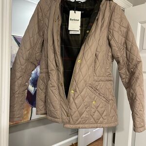 Barbour Quilted Jacket in Tan
